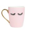 Pink Eyelash Coffee Mug
