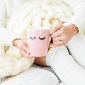 Pink Eyelash Coffee Mug